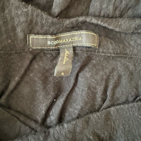 BCBGMAXAZRIA Black Animal Burnout Cowl Neck Tank | Size Small | Chic & Sleek - Picture 3 of 3